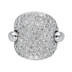 Bague Pavée POMELLATO "Sabbia" en or blanc et diamants - Castafiore