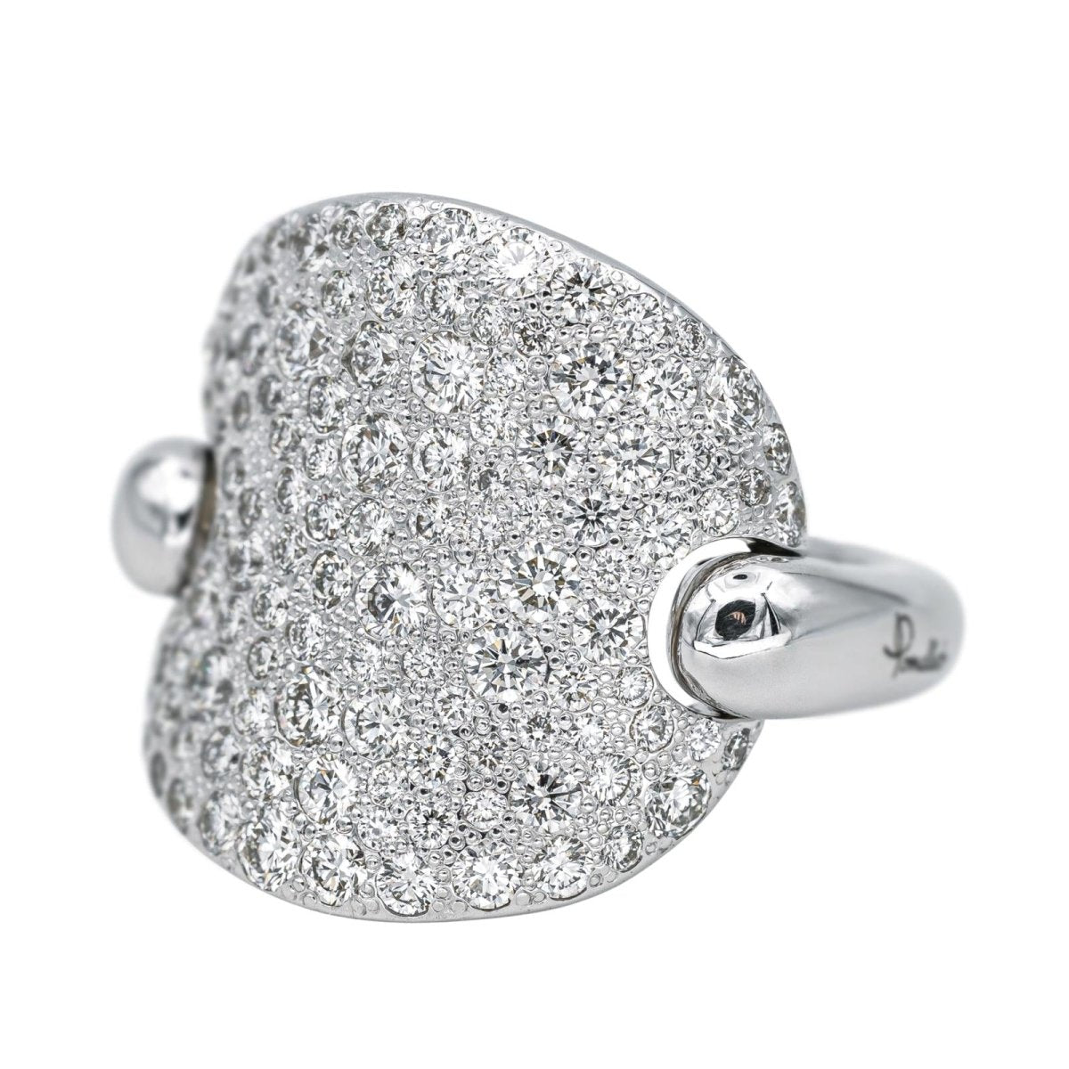 Bague Pavée POMELLATO "Sabbia" en or blanc et diamants - Castafiore
