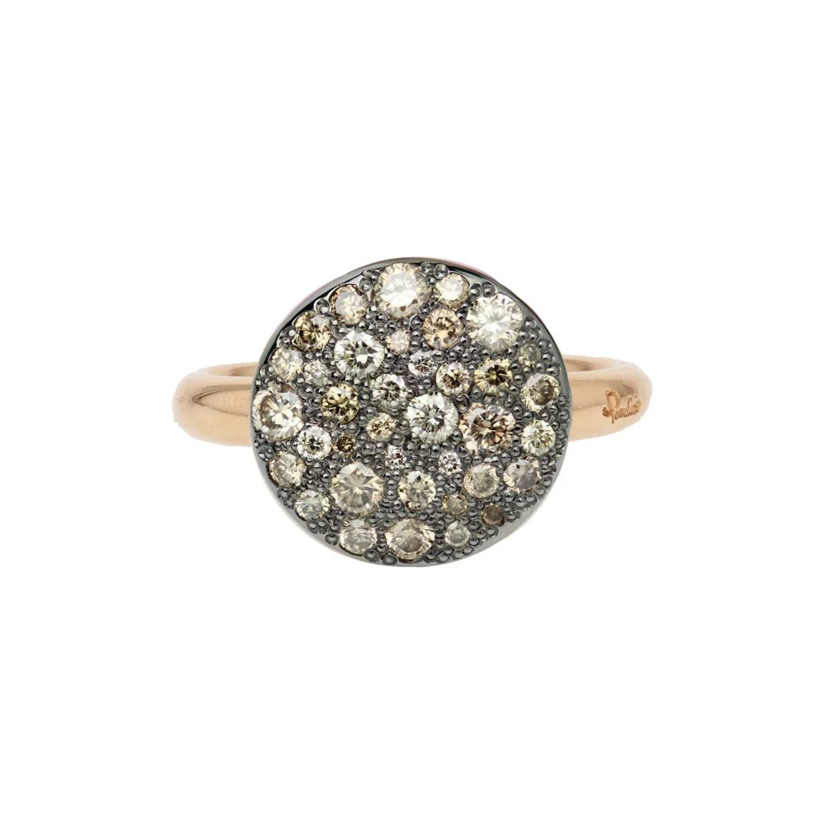 Bague Pavée POMELLATO "Sabbia" en or rose et diamants - Castafiore