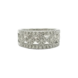 Bague Pavée SALVINI en or blanc et diamants - Castafiore
