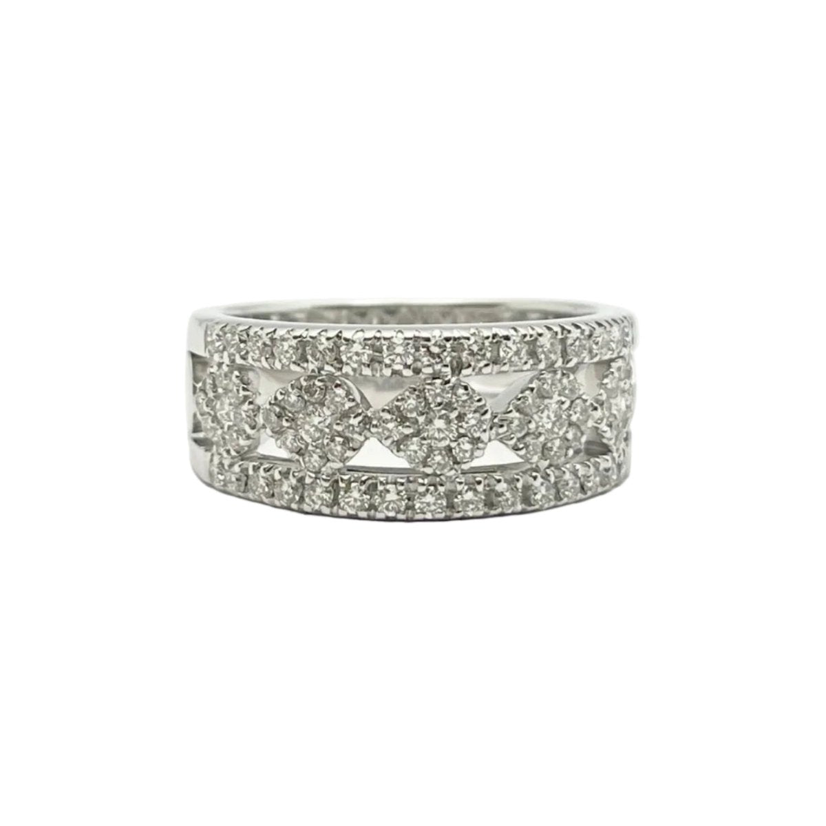 Bague Pavée SALVINI en or blanc et diamants - Castafiore