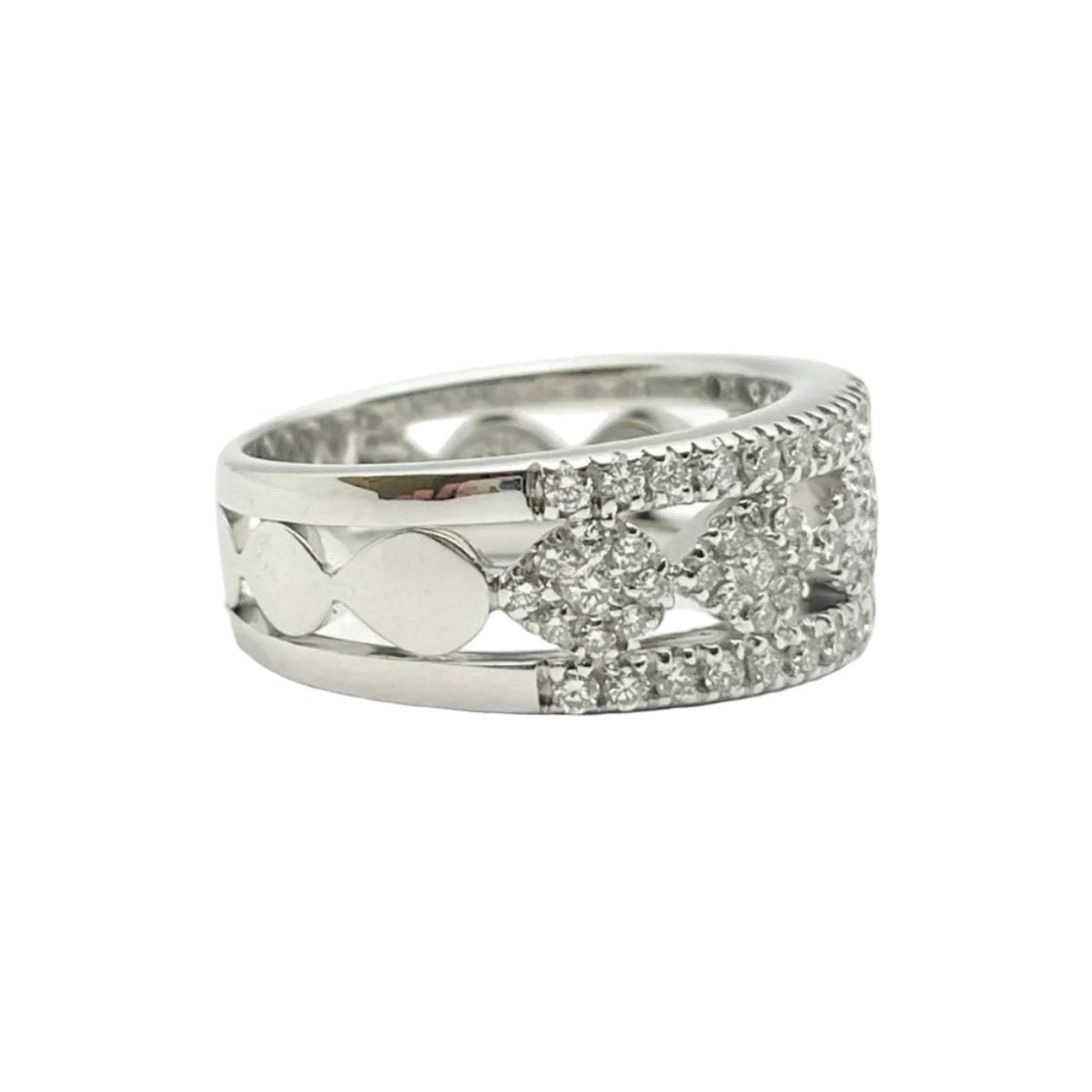 Bague Pavée SALVINI en or blanc et diamants - Castafiore