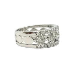 Bague Pavée SALVINI en or blanc et diamants - Castafiore