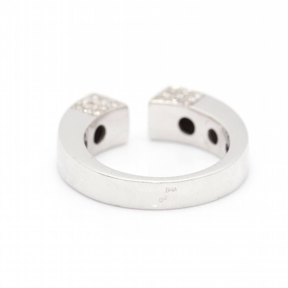 Bague Paveé SQUARE en or et diamants - Castafiore