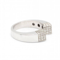 Bague Paveé SQUARE en or et diamants - Castafiore