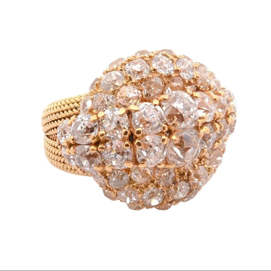 Bague Pavée STERLE en or jaune et diamants - Castafiore