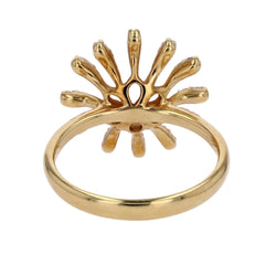 Bague perle de cutlure Akoya et diamants flocon - Castafiore