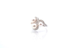 Bague perles et diamants en or 18k - Castafiore