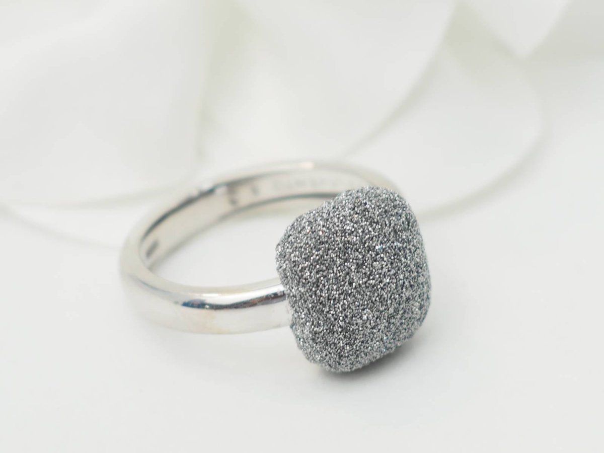 Bague Pesavento satinée en or blanc - Castafiore