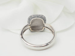 Bague Pesavento satinée en or blanc - Castafiore