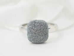 Bague Pesavento satinée en or blanc - Castafiore