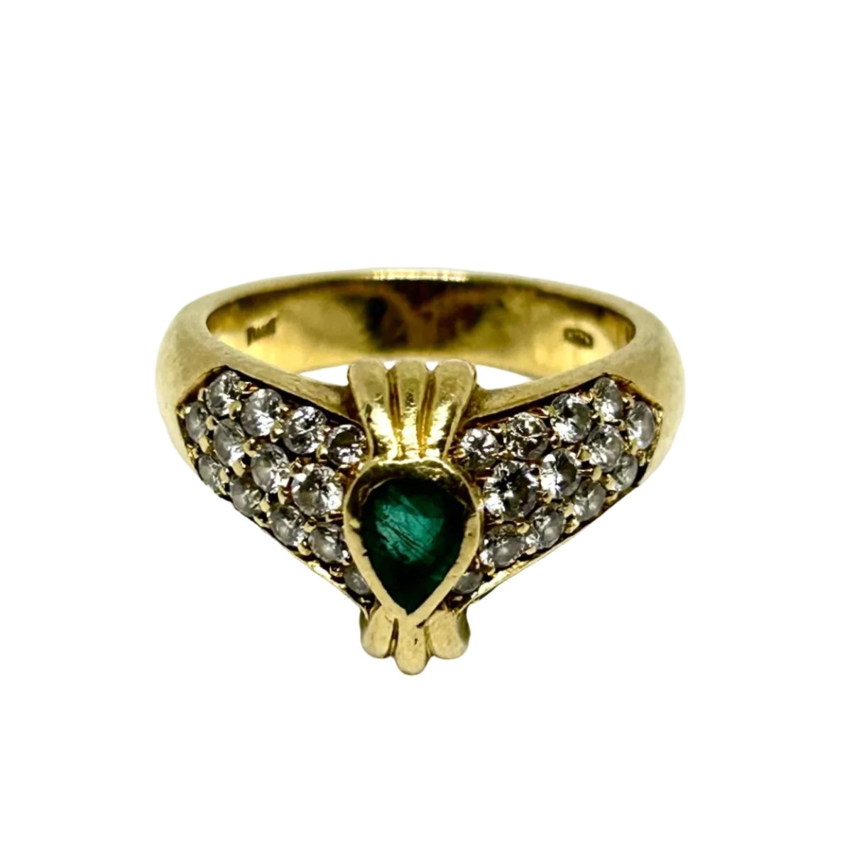 Bague PIAGET en or jaune, émeraude et diamants - Castafiore