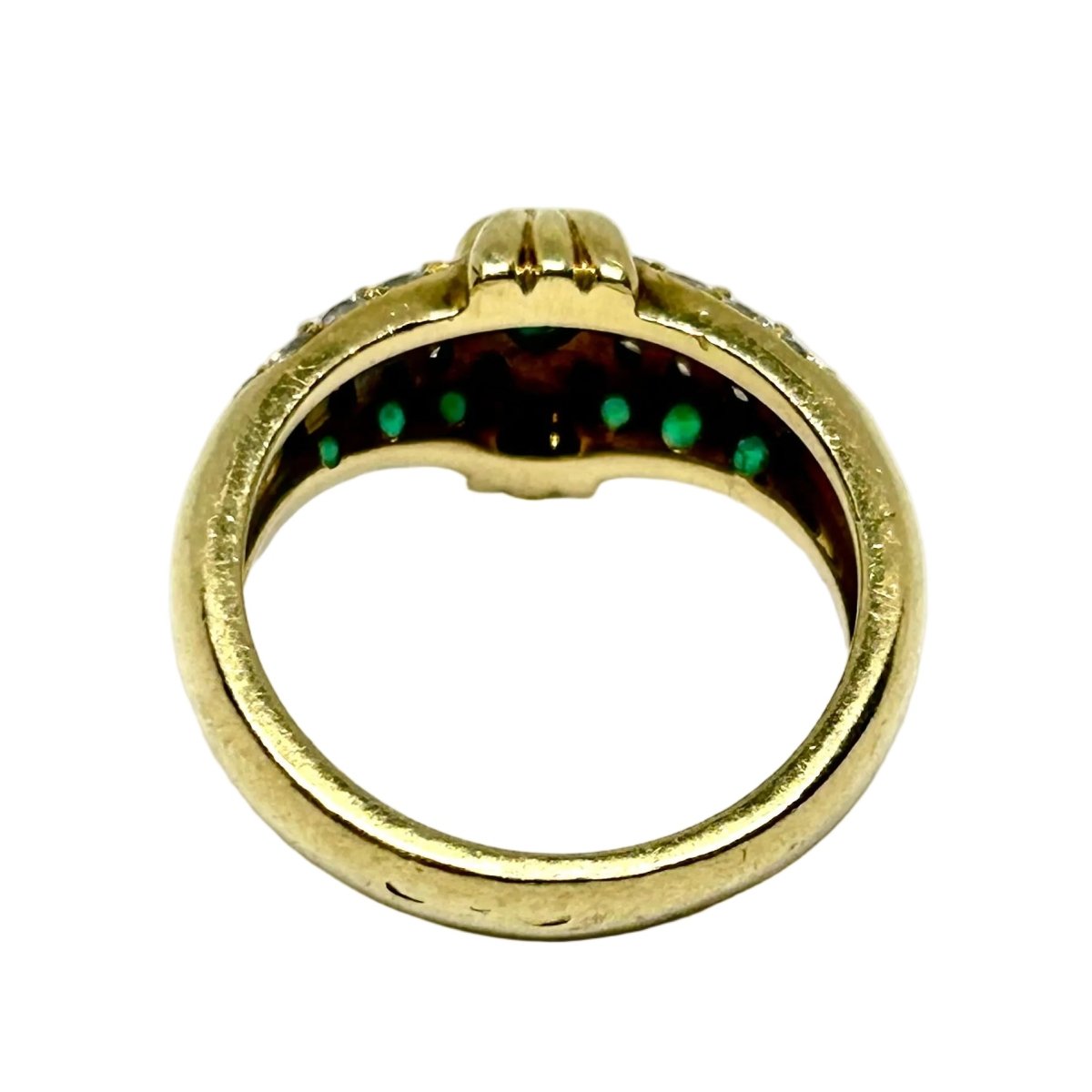 Bague PIAGET en or jaune, émeraude et diamants - Castafiore
