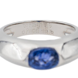 Bague Piaget Or blanc Saphir - Castafiore