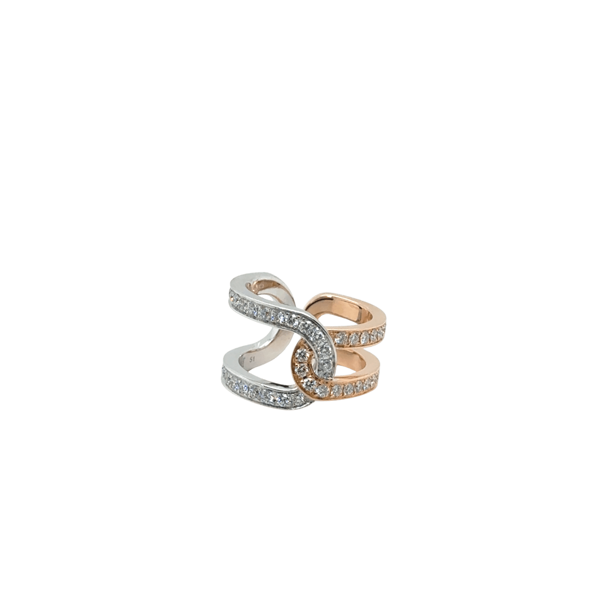 Bague PIAGET "Possession" en or blanc, or rose et diamants - Castafiore