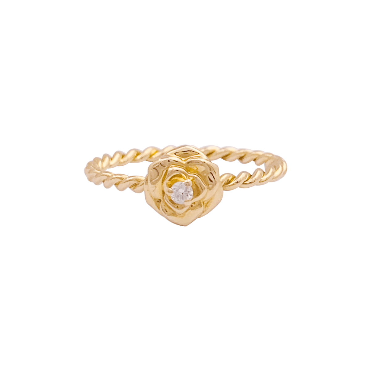 Bague PIAGET "Rose Piaget" en or jaune et diamants - Castafiore