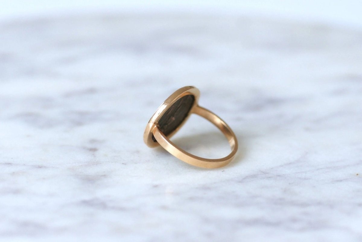 Bague pièce romaine Flavius Valens - Castafiore