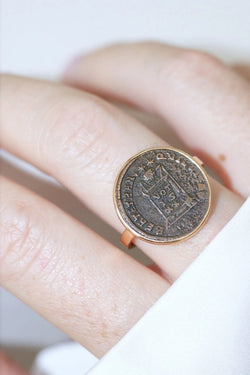 Bague pièce romaine Nummus - Castafiore