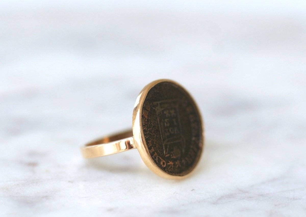 Bague pièce romaine Nummus - Castafiore