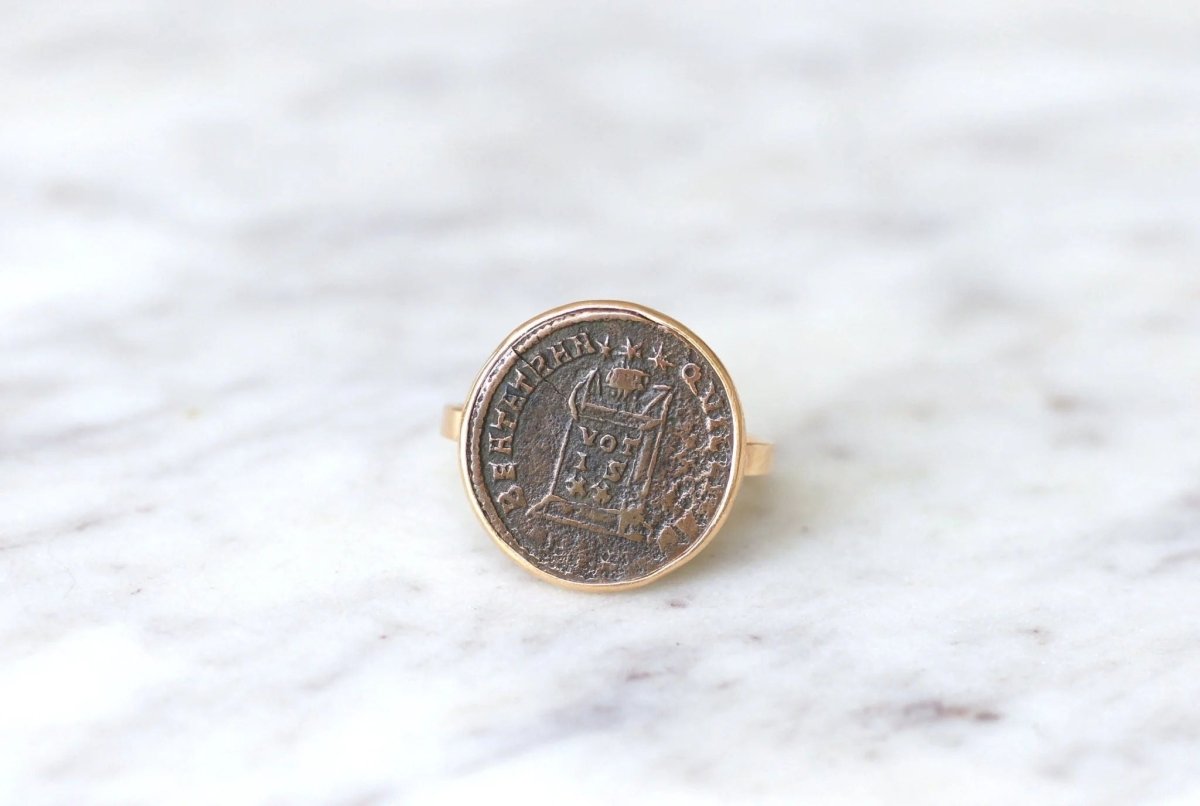 Bague pièce romaine Nummus - Castafiore