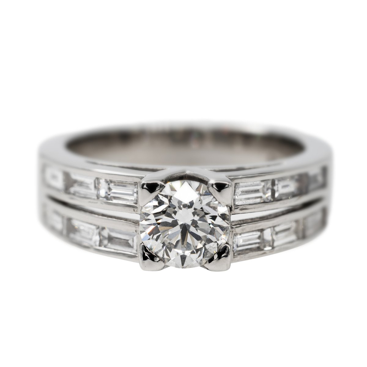 Bague Platine Diamant - Castafiore