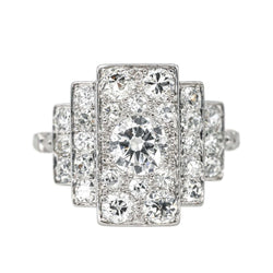 Bague Platine Diamant - Castafiore