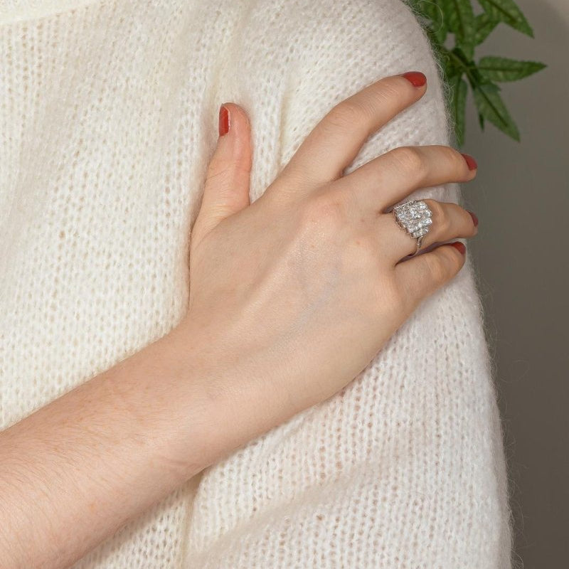 Bague Platine Diamant - Castafiore