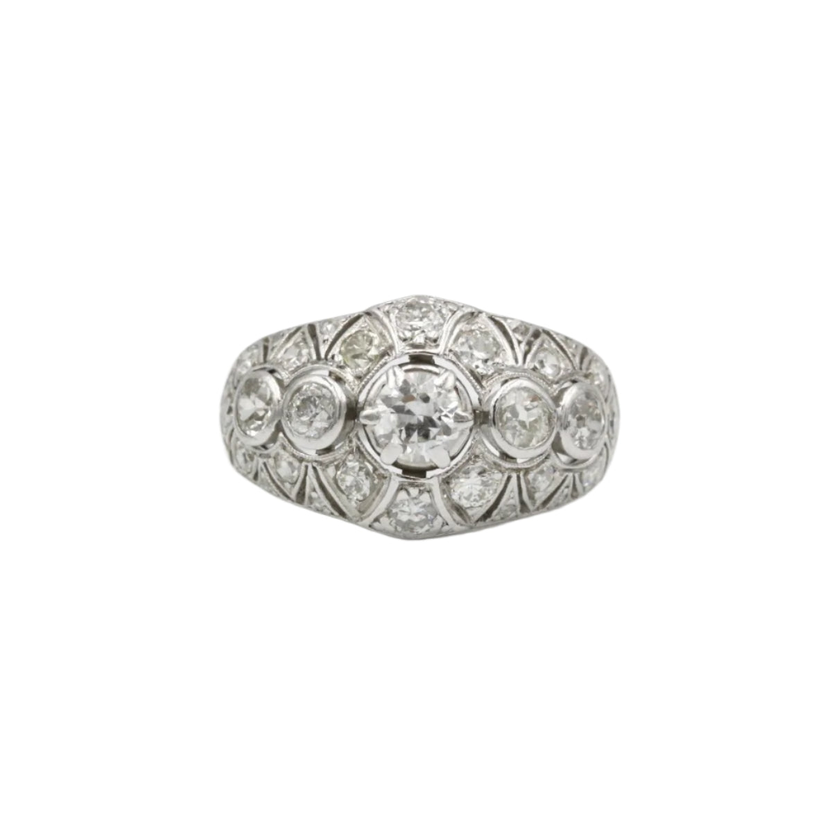 Bague - Platine & Diamants - Castafiore