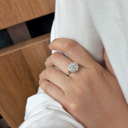 Bague - Platine & Diamants - Castafiore