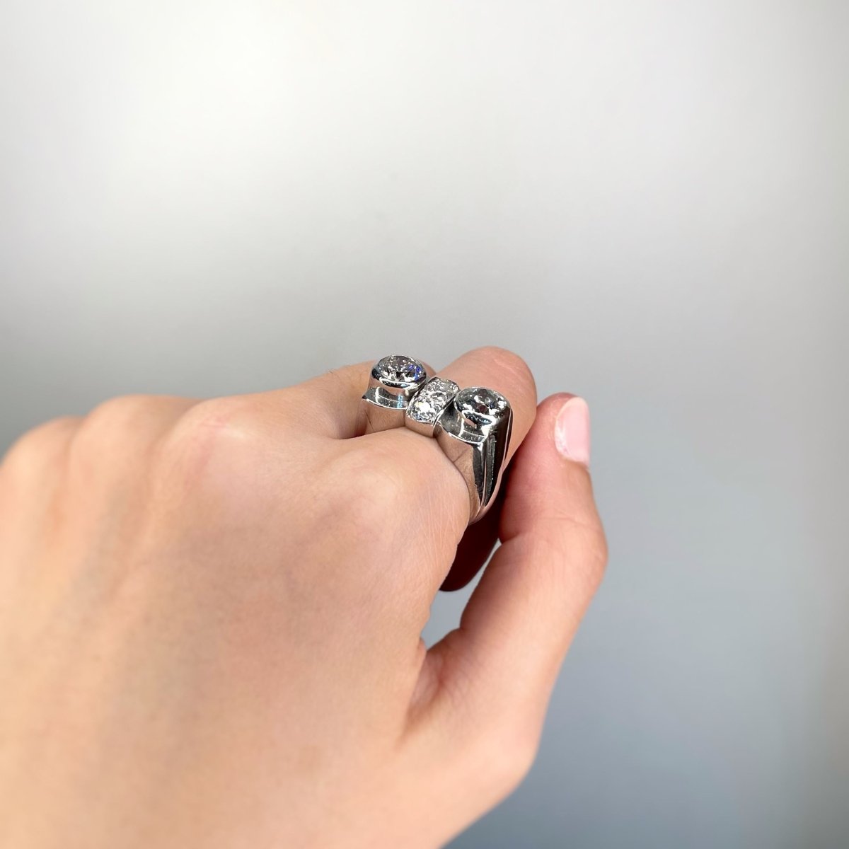 Bague - Platine & diamants - Castafiore