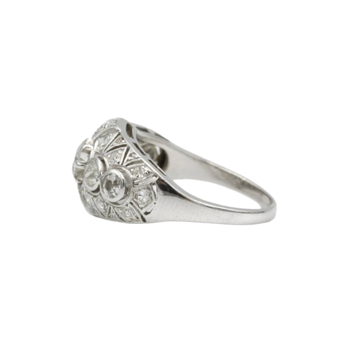 Bague - Platine & Diamants - Castafiore