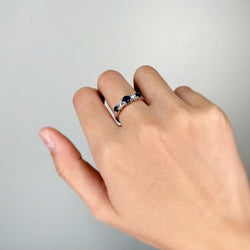 Bague - Platine, Diamants & Saphir - Castafiore