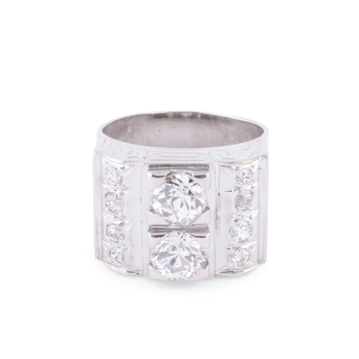Bague platine en diamant 1930 - Castafiore