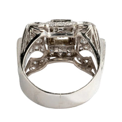 Bague platine et diamant Art Déco - Castafiore