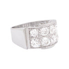 Bague platine, or blanc, diamants. - Castafiore