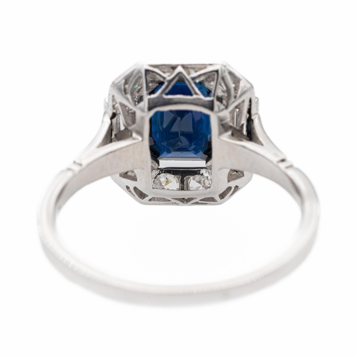 Bague Platine Saphir - Castafiore