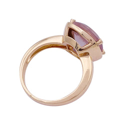 Bague POIRAY "Filles Antik" en or rose, quartz et diamants - Castafiore