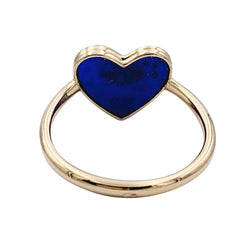 Bague Poiray, "L'attrape - coeur", or jaune, lapis lazuli. - Castafiore