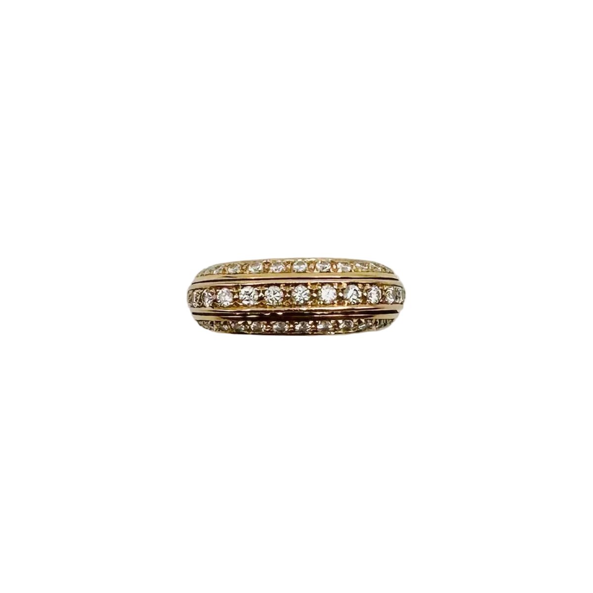 Bague POIRAY "Quadrille" en or rose et diamants - Castafiore
