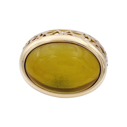 Bague Pomellato, "Arabesque", or rose, ambre. - Castafiore