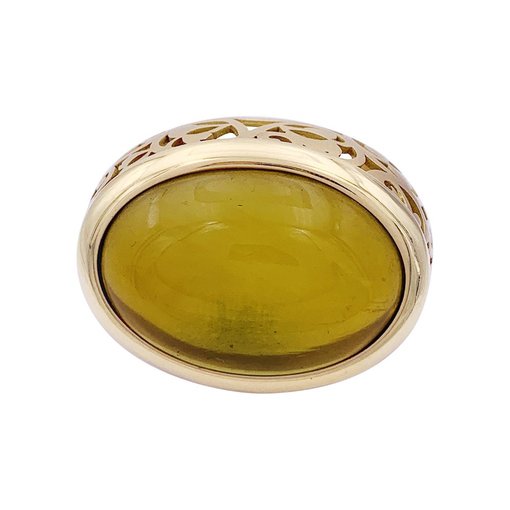 Bague Pomellato, "Arabesque", or rose, ambre. - Castafiore