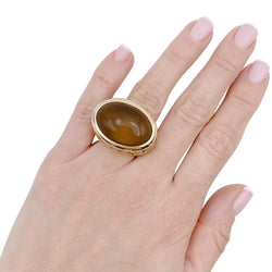 Bague Pomellato, "Arabesque", or rose, ambre. - Castafiore