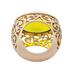 Bague Pomellato, "Arabesque", or rose, ambre. - Castafiore
