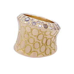 Bague Pomellato, "Cocco", or rose, diamant bruns. - Castafiore