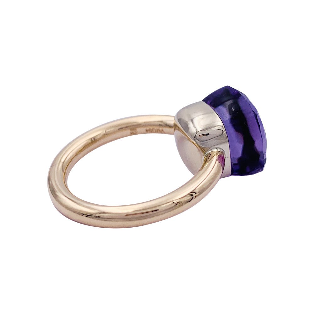 Bague Pomellato, collection "Nudo Classic", or rose et améthyste. - Castafiore