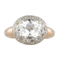 Bague POMELLATO en or rose, argent et topaze - Castafiore