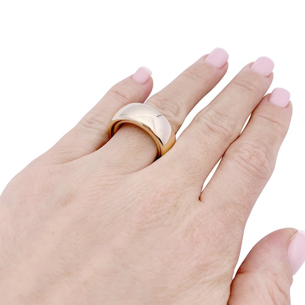 Bague Pomellato, "Iconica Medium", or blanc naturel. - Castafiore