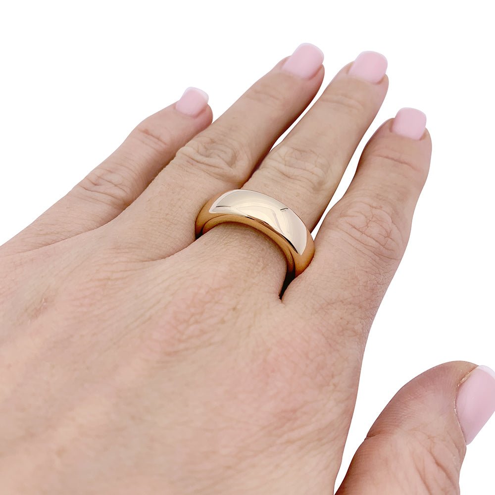 Bague Pomellato, "Iconica Slim", or blanc naturel. - Castafiore