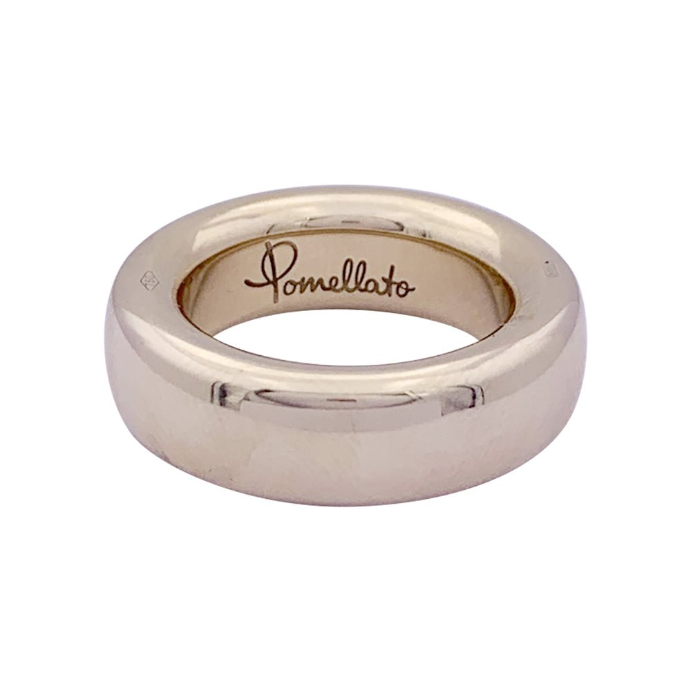 Bague Pomellato, "Iconica Slim", or blanc naturel. - Castafiore