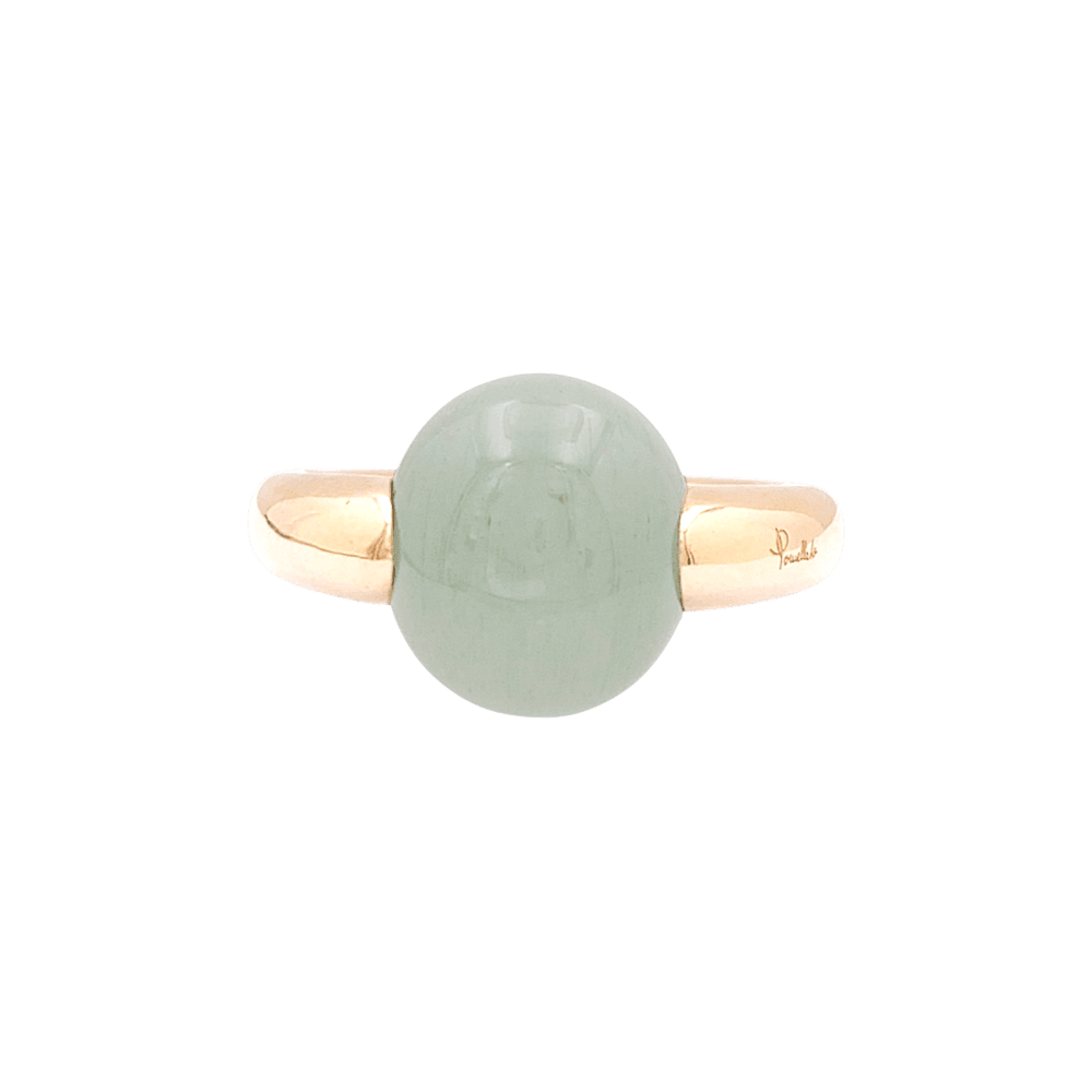 Bague POMELLATO "Luna" en or rose et aigue - marine - Castafiore